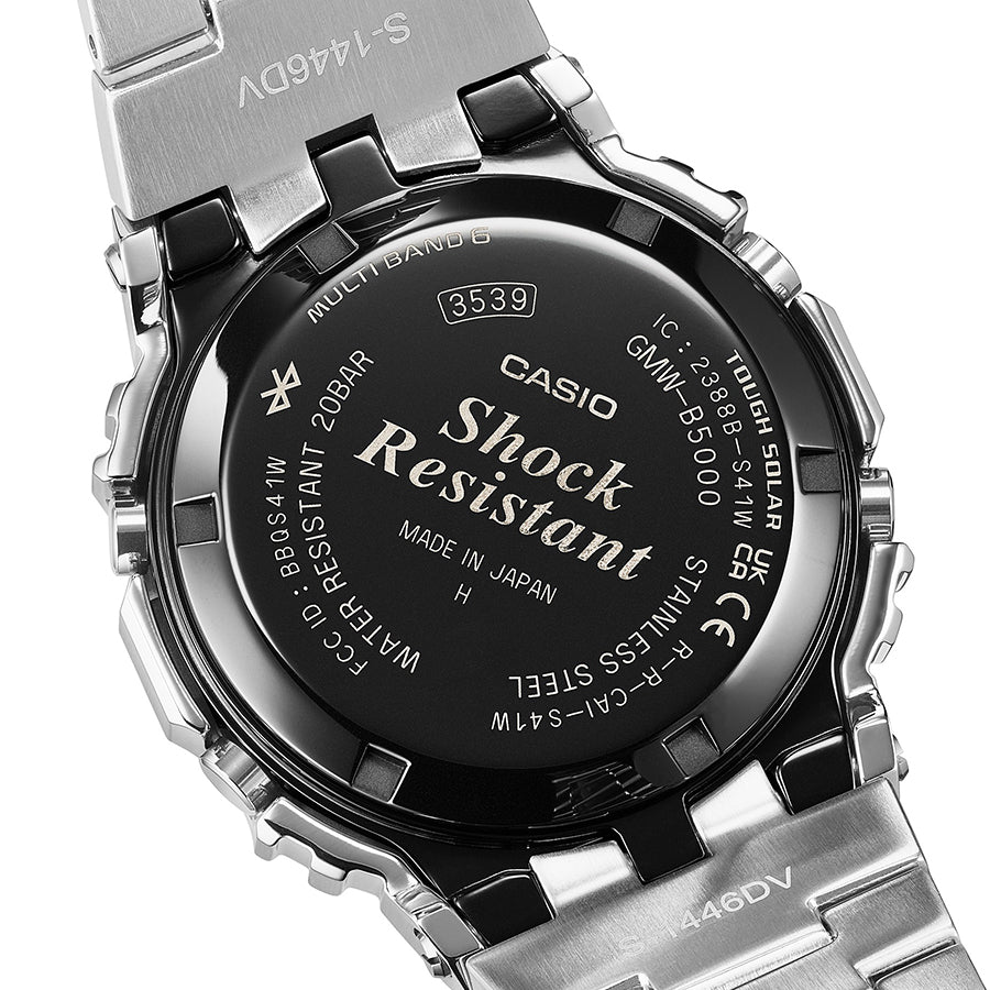 G-SHOCK フルメタル ブラックベゼル GMW-B5000BT-1JF メンズ 電波ソーラー Bluetooth デジタル スクエア 反転液晶 日本製