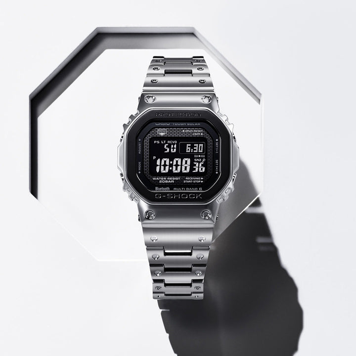 G-SHOCK フルメタル ブラックベゼル GMW-B5000BT-1JF メンズ 電波ソーラー Bluetooth デジタル スクエア 反転液晶 日本製
