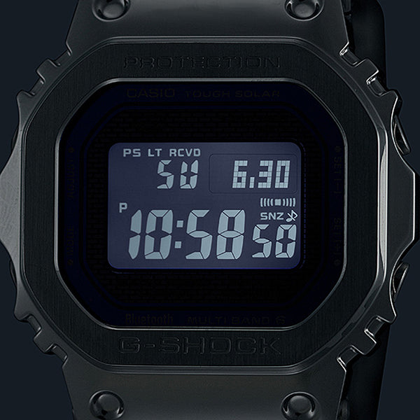 G-SHOCK フルメタル ブルーアクセント GMW-B5000D-2JF メンズ 電波ソーラー Bluetooth シルバー 反転液晶 日 –  THE CLOCK HOUSE公式オンラインストア