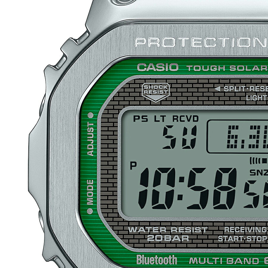 正式的 G-SHOCK FULL GMW-B5000D グリーンアクセント フルメタル METAL 時計