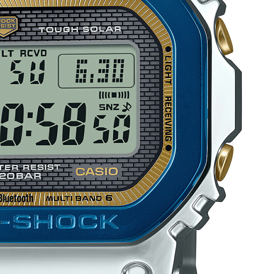 G-SHOCK フルメタル カシオウオッチ 50周年記念モデル GMW-B5000SS-2JR メンズ 腕時計 電波ソーラー Bluetooth デジタル スクエア 国内正規品 カシオ 日本製