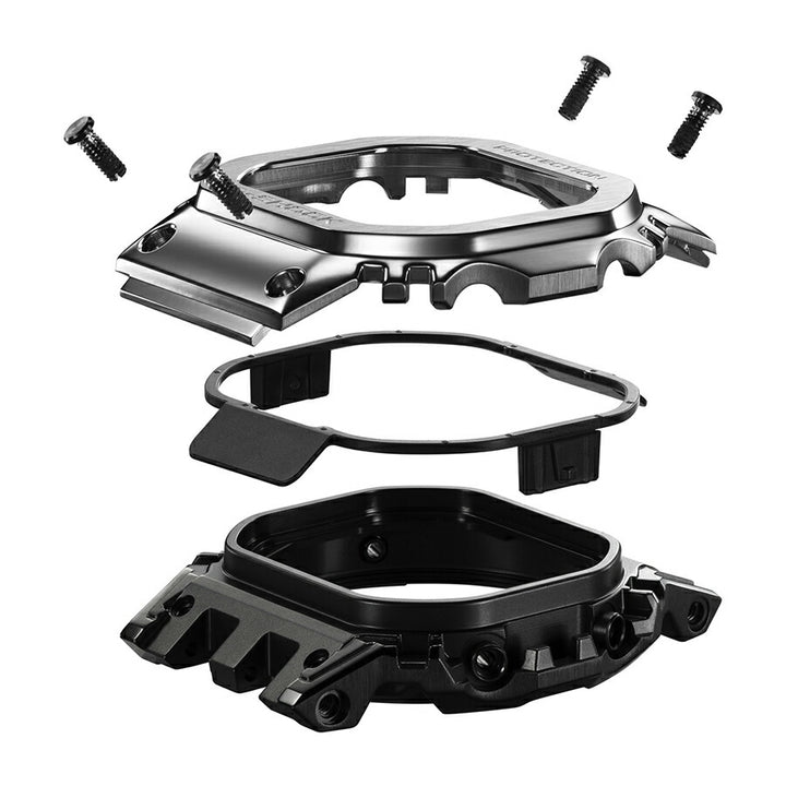 G-SHOCK フルメタル MIP液晶モデル シルバー GMW-BZ5000D-1JF メンズ 電波ソーラー Bluetooth デジタル スクエア 反転液晶