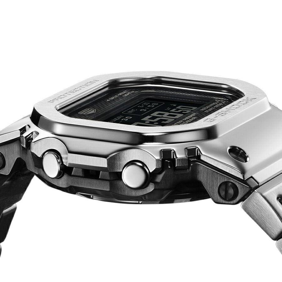 G-SHOCK フルメタル MIP液晶モデル シルバー GMW-BZ5000D-1JF メンズ 電波ソーラー Bluetooth デジタル スクエア 反転液晶