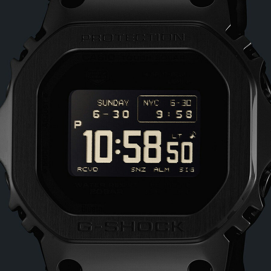 G-SHOCK フルメタル MIP液晶モデル シルバー GMW-BZ5000D-1JF メンズ 電波ソーラー Bluetooth デジタル スクエア 反転液晶