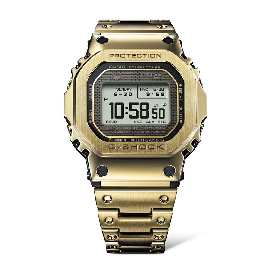 G-SHOCK フルメタル MIP液晶モデル ゴールド GMW-BZ5000GD-9JF メンズ 電波ソーラー Bluetooth デジタル スクエア