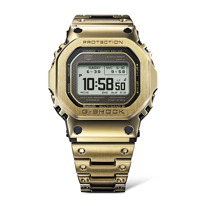 G-SHOCK フルメタル MIP液晶モデル ゴールド GMW-BZ5000GD-9JF メンズ 電波ソーラー Bluetooth デジタル スクエア