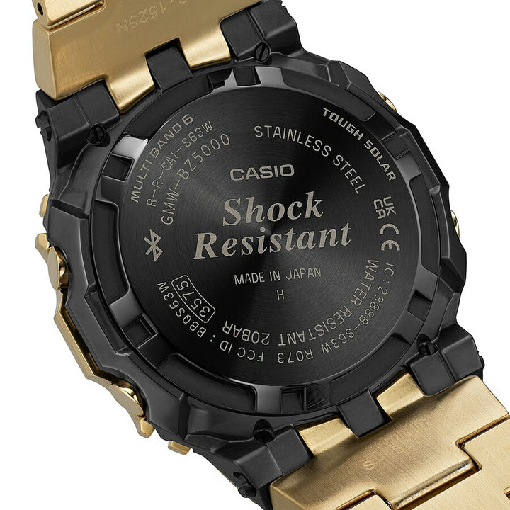 G-SHOCK フルメタル MIP液晶モデル ゴールド GMW-BZ5000GD-9JF メンズ 電波ソーラー Bluetooth デジタル スクエア