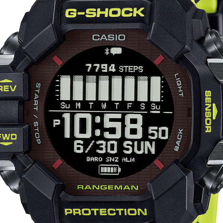 G-SHOCK レンジマン 心拍計 GPS機能搭載 レスキューイエロー GPR-H1000RY-1A9JR メンズ 腕時計 ソーラー Bluetooth デジタル 反転液晶 国内正規品 カシオ