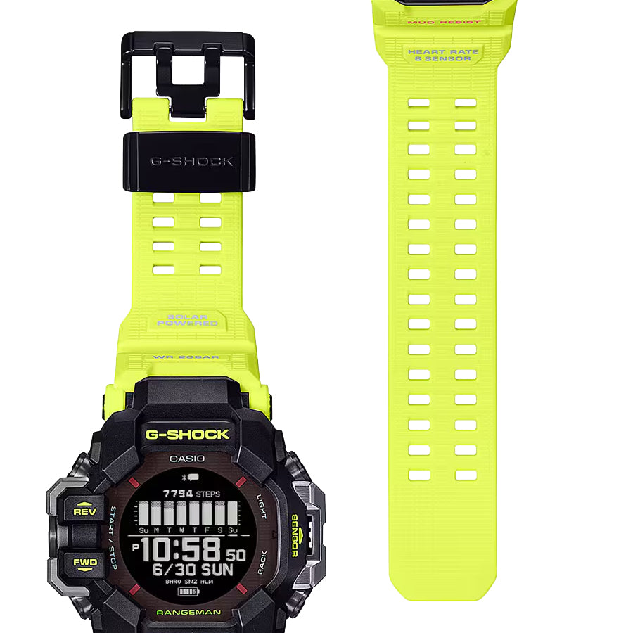 G-SHOCK レンジマン 心拍計 GPS機能搭載 レスキューイエロー GPR-H1000RY-1A9JR メンズ 腕時計 ソーラー Bluetooth デジタル 反転液晶 国内正規品 カシオ