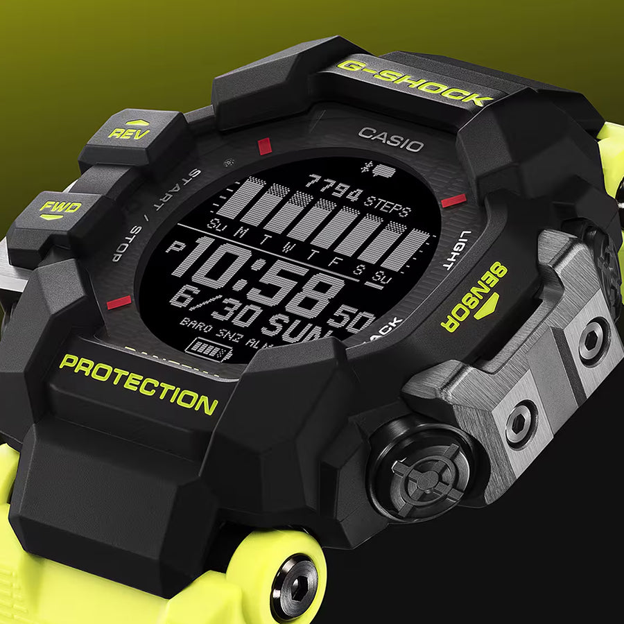 G-SHOCK レンジマン 心拍計 GPS機能搭載 レスキューイエロー GPR-H1000RY-1A9JR メンズ 腕時計 ソーラー Bluetooth デジタル 反転液晶 国内正規品 カシオ