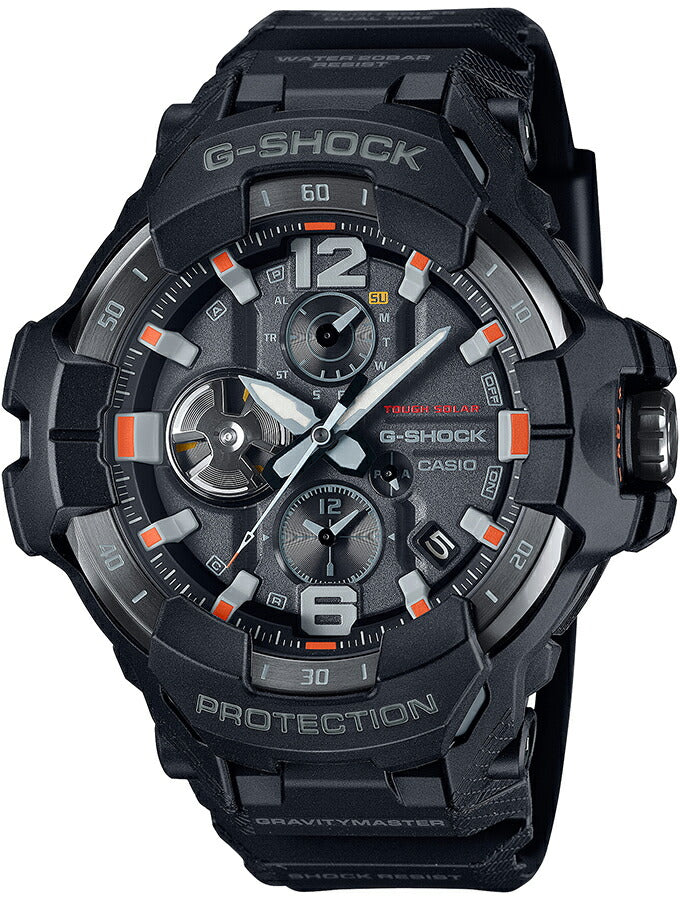 G-SHOCK グラビティマスター エマージェンシーカラー GR-B300EC-1AJF メンズ 腕時計 ソーラー Bluetooth アナログ ブラック 国内正規品 カシオ MASTER OF G