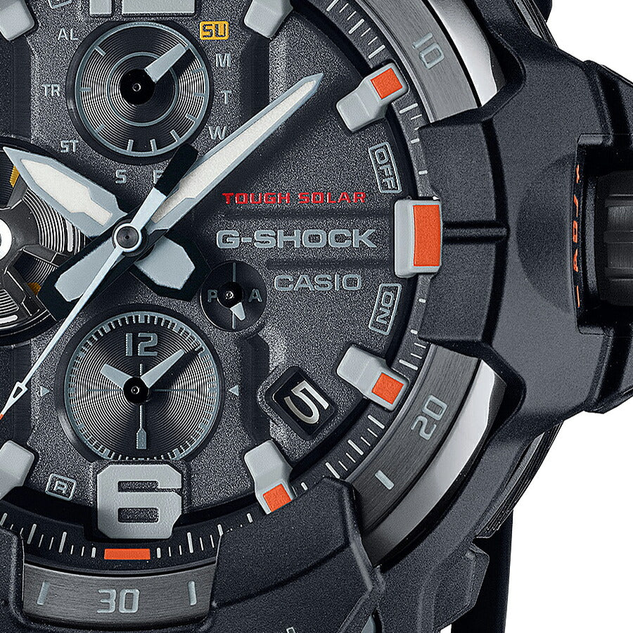 G-SHOCK グラビティマスター エマージェンシーカラー GR-B300EC-1AJF メンズ 腕時計 ソーラー Bluetooth アナログ ブラック 国内正規品 カシオ MASTER OF G