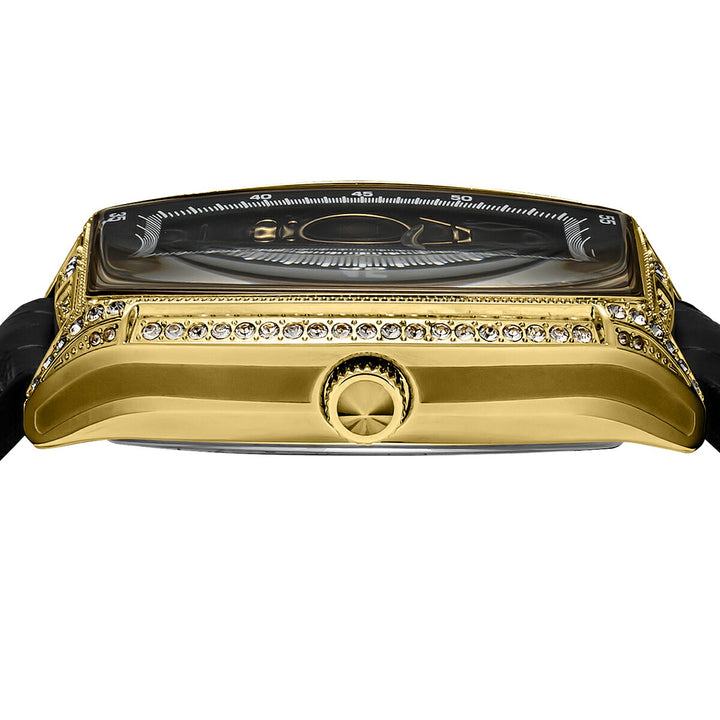 エンジェルクローバー 牙狼〈GARO〉20周年記念 コラボレーションモデル GR39YG-BK メンズ 機械式 自動巻き トノー オープンハート 革ベルト