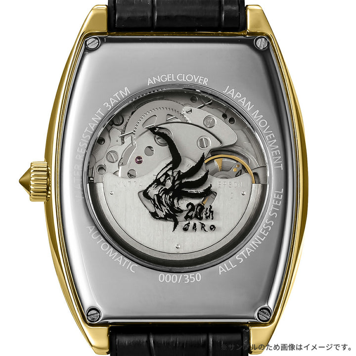 エンジェルクローバー 牙狼〈GARO〉20周年記念 コラボレーションモデル GR39YG-BK メンズ 機械式 自動巻き トノー オープンハート 革ベルト