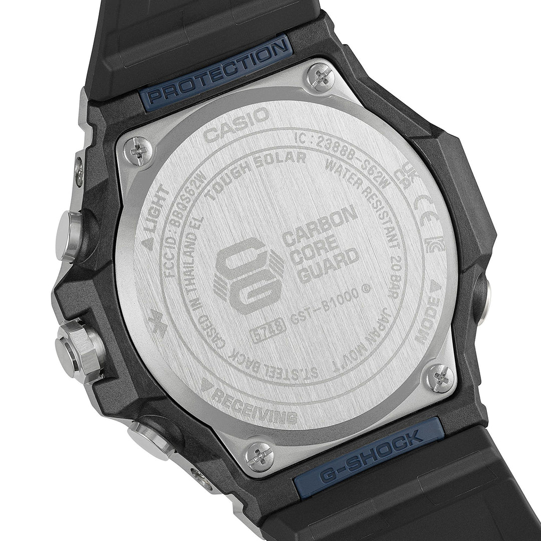 G-SHOCK G-STEEL アーバンフレックス GST-B1000-2AJF メンズ ソーラー Bluetooth アナログ 小型 ブルーダイヤル 樹脂バンド