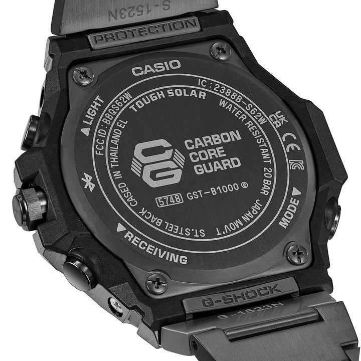 G-SHOCK G-STEEL スリークスタイル ブラックIPモデル GST-B1000BD-1AJF メンズ ソーラー Bluetooth アナログ 小型