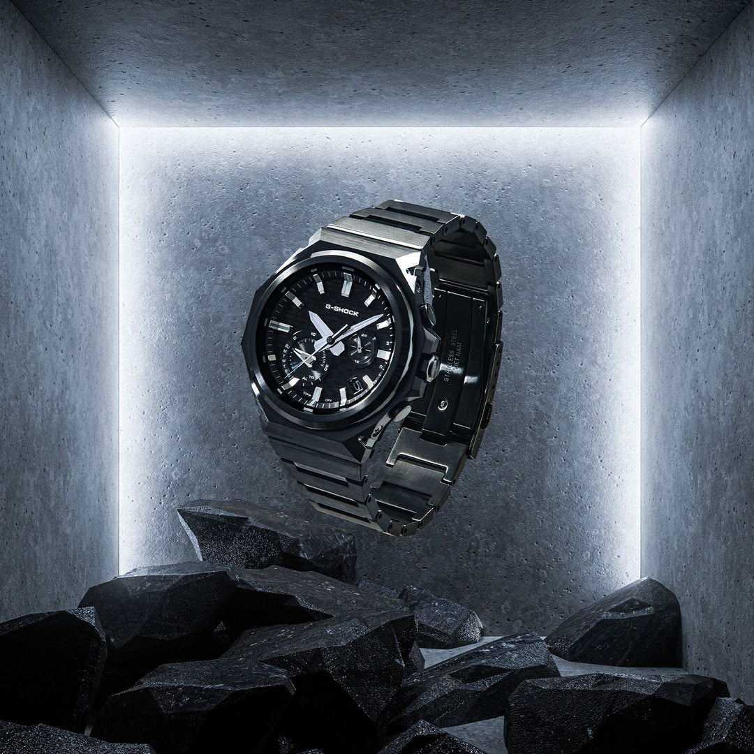 G-SHOCK G-STEEL スリークスタイル ブラックIPモデル GST-B1000BD-1AJF メンズ ソーラー Bluetooth アナログ 小型