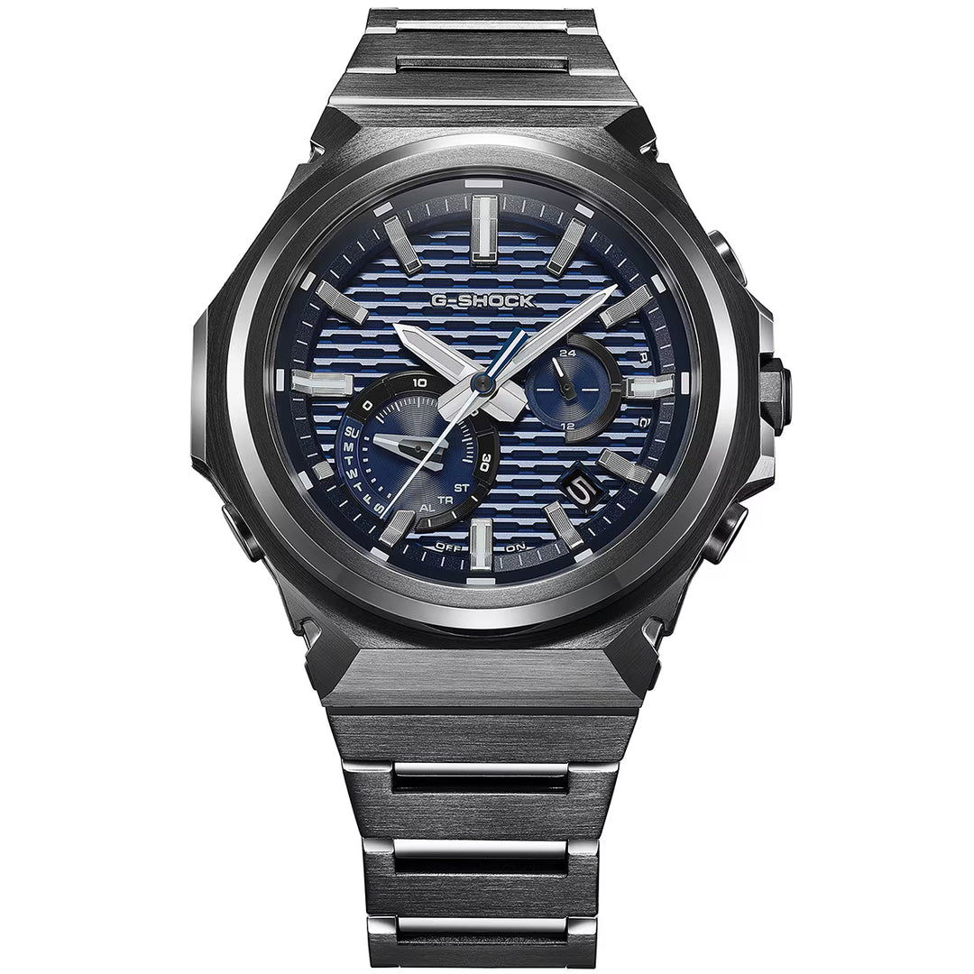 G-SHOCK G-STEEL スリークスタイル ブラックIPモデル GST-B1000BD-2AJF メンズ ソーラー Bluetooth アナログ ブルーダイヤル 小型