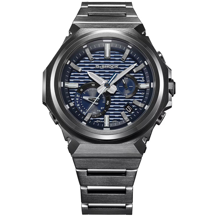 G-SHOCK G-STEEL スリークスタイル ブラックIPモデル GST-B1000BD-2AJF メンズ ソーラー Bluetooth アナログ ブルーダイヤル 小型