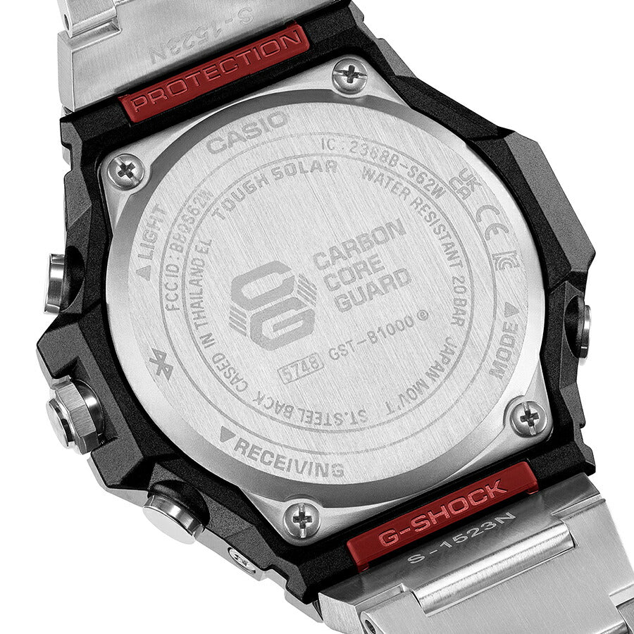 G-SHOCK G-STEEL アナログ 小型 スリークスタイル GST-B1000D-1AJF メンズ ソーラー Bluetooth ブラック