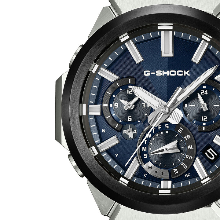 G-SHOCK G-STEEL アナログ デュアルタイム クロノグラフ GST-W1000AD-2AJF メンズ 電波ソーラー Bluetooth ブルーダイヤル