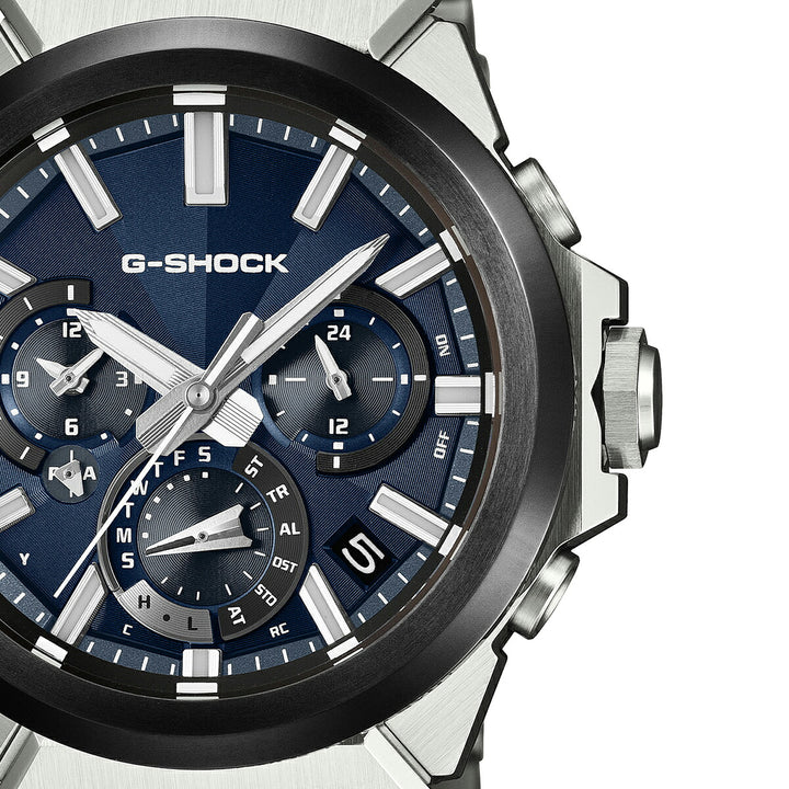 G-SHOCK G-STEEL アナログ デュアルタイム クロノグラフ GST-W1000AD-2AJF メンズ 電波ソーラー Bluetooth ブルーダイヤル