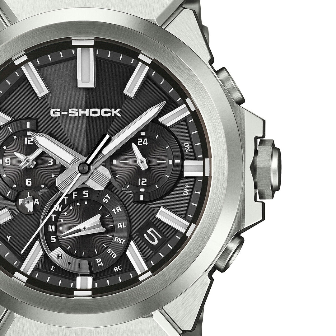 G-SHOCK G-STEEL アナログ デュアルタイム クロノグラフ GST-W1000D-1AJF メンズ 電波ソーラー Bluetooth ブラックダイヤル