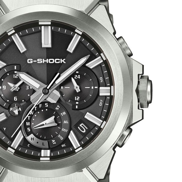 G-SHOCK G-STEEL アナログ デュアルタイム クロノグラフ GST-W1000D-1AJF メンズ 電波ソーラー Bluetooth ブラックダイヤル