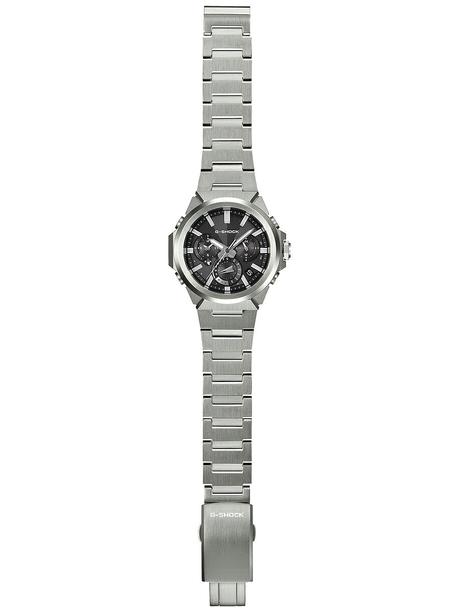 G-SHOCK G-STEEL アナログ デュアルタイム クロノグラフ GST-W1000D-1AJF メンズ 電波ソーラー Bluetooth ブラックダイヤル