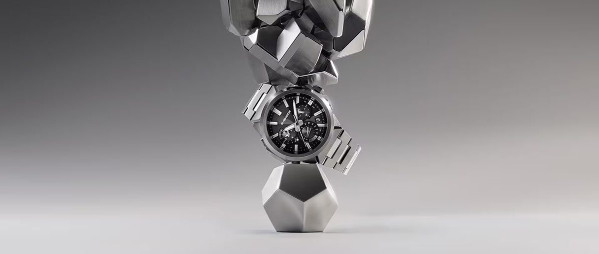 G-SHOCK G-STEEL アナログ デュアルタイム クロノグラフ GST-W1000D-1AJF メンズ 電波ソーラー Bluetooth ブラックダイヤル