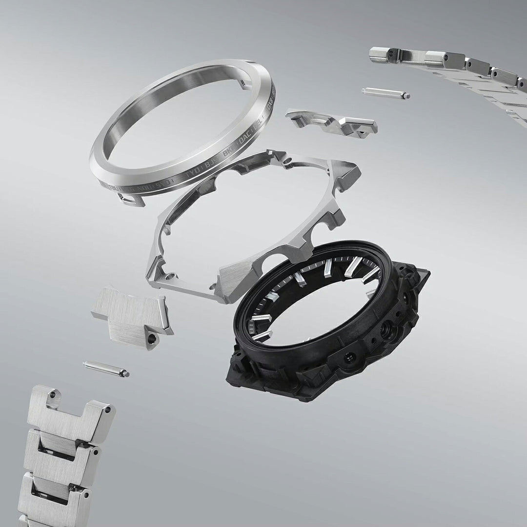 G-SHOCK G-STEEL アナログ デュアルタイム クロノグラフ GST-W1000D-1AJF メンズ 電波ソーラー Bluetooth ブラックダイヤル