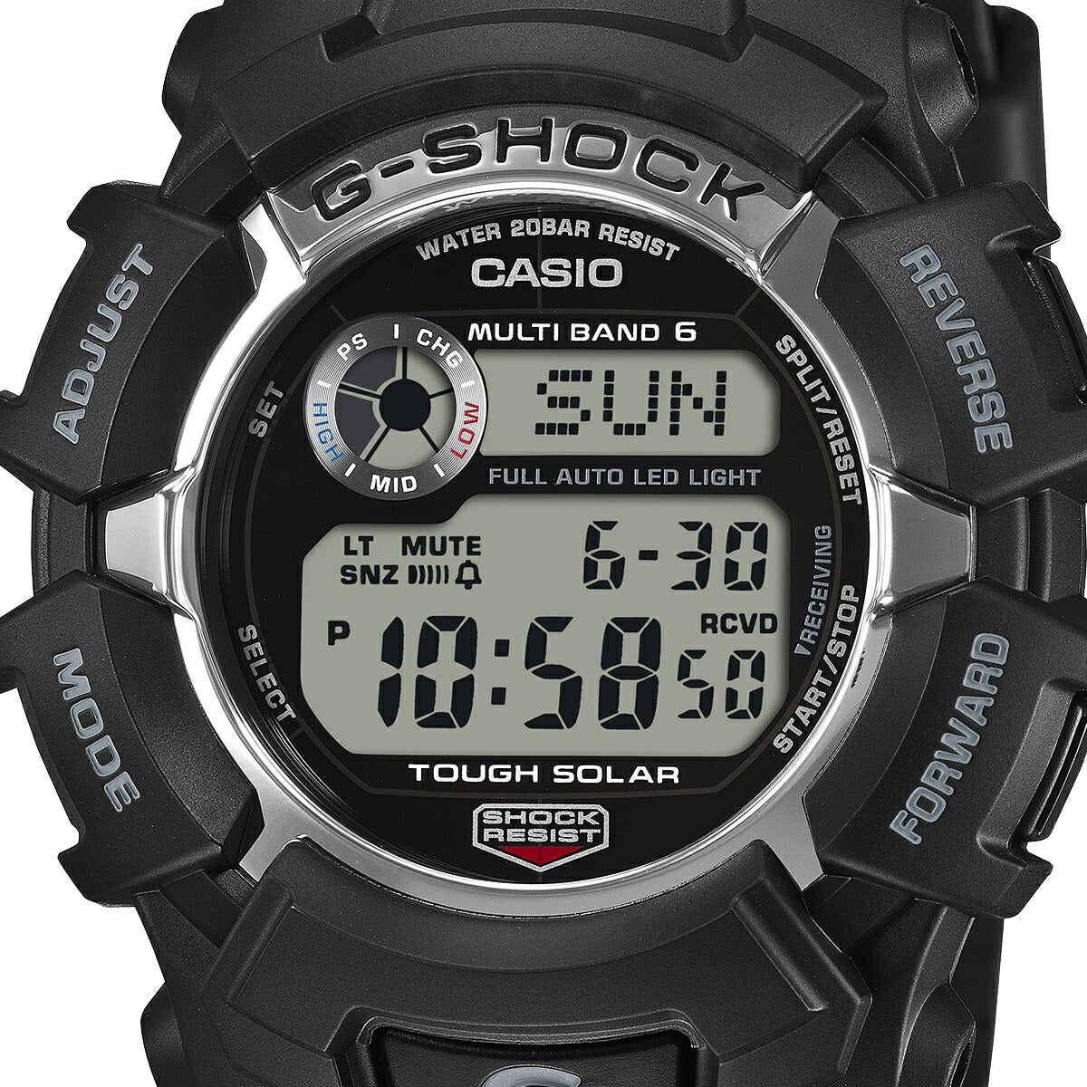 CASIO G-SHOCK デジタル腕時計 シルバー/ブラック G-SHOCK デジタル 2300シリーズ GW-2310U-1JF メンズ 電波ソーラー