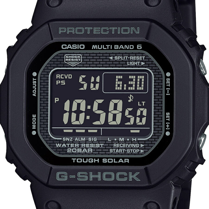 G-SHOCK ヘリテージシリーズ GW-5000HS-1JF メンズ 腕時計 電波ソーラー デジタル スクエア 樹脂バンド スクリューバック ブラック 反転液晶 日本製 国内正規品 カシオ