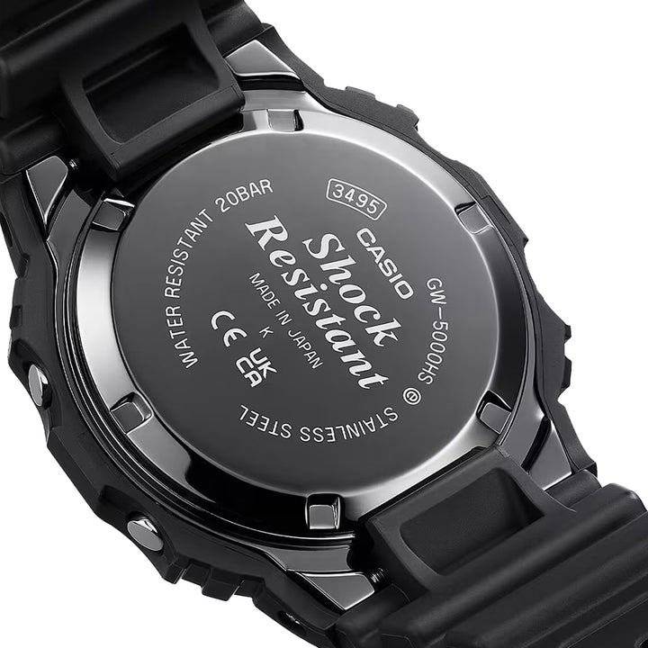 G-SHOCK ヘリテージシリーズ GW-5000HS-1JF メンズ 腕時計 電波ソーラー デジタル スクエア 樹脂バンド スクリューバック ブラック 反転液晶 日本製 国内正規品 カシオ