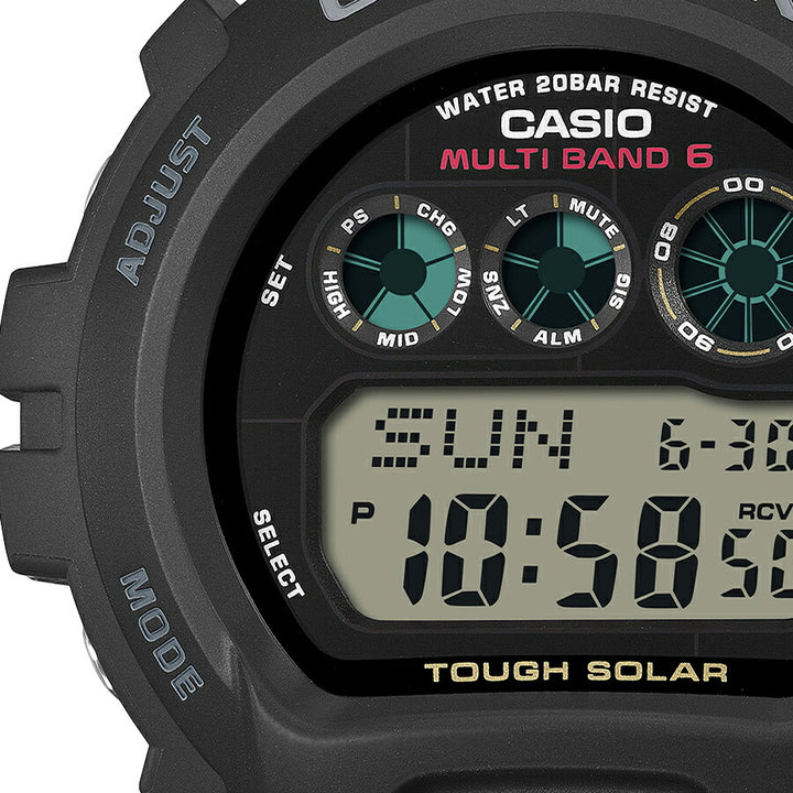 G-SHOCK デジタル 6900シリーズ GW-6900U-1JF メンズ 電波ソーラー デジタル 樹脂バンド ブラック