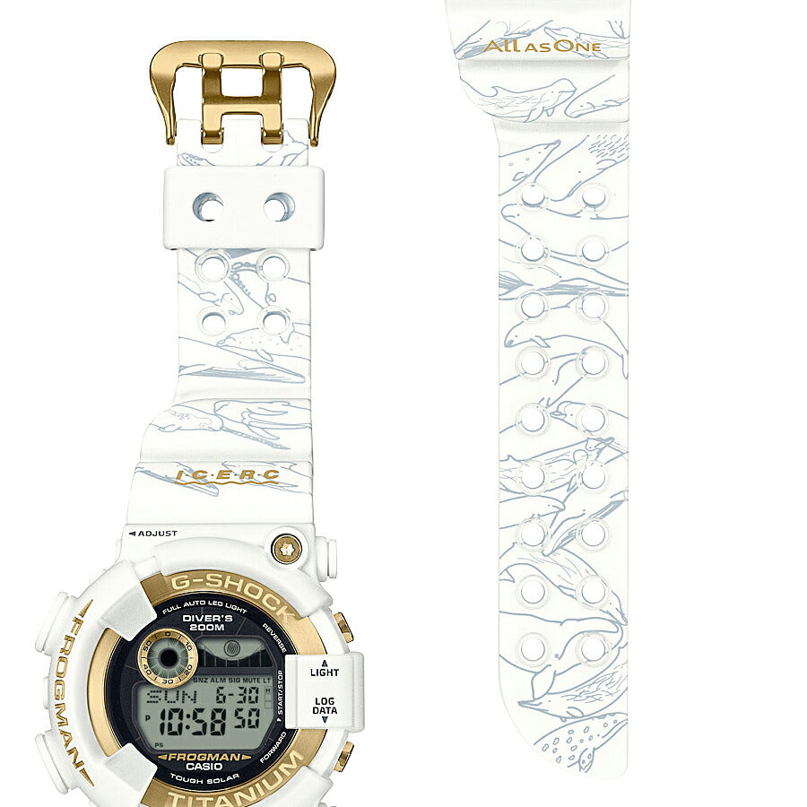 G-SHOCK アイサーチ・ジャパン コラボレーションモデル 2024 フロッグマン GW-8201K-7JR メンズ 腕時計 ソーラー デジタル 樹脂バンド 国内正規品 カシオ イルクジ