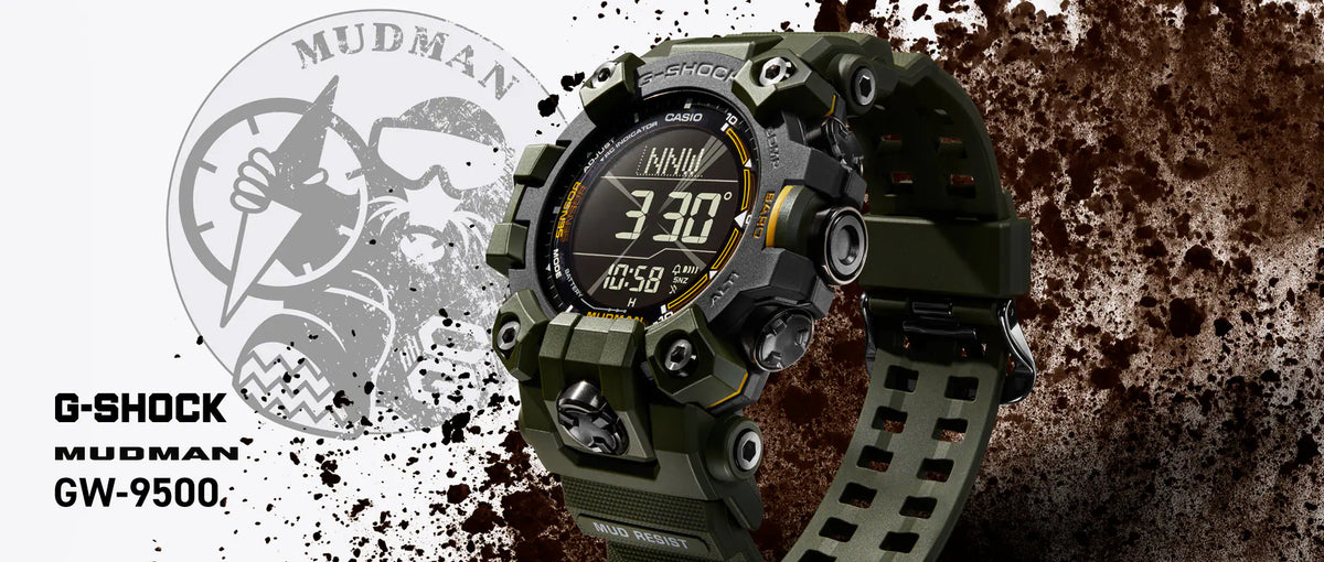 G-SHOCK マッドマン トリプルセンサーモデル GW-9500-3JF メンズ 電波ソーラー デジタル 反転液晶
