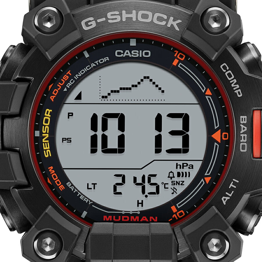 G-SHOCK マッドマン エマージェンシーカラー GW-9500MEC-1JF メンズ 腕時計 電波ソーラー デジタル トリプルセンサー 国内正規品 カシオ MASTER OF G