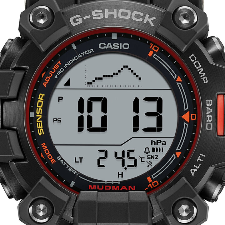 G-SHOCK マッドマン エマージェンシーカラー GW-9500MEC-1JF メンズ 腕時計 電波ソーラー デジタル トリプルセンサー 国内正規品 カシオ MASTER OF G