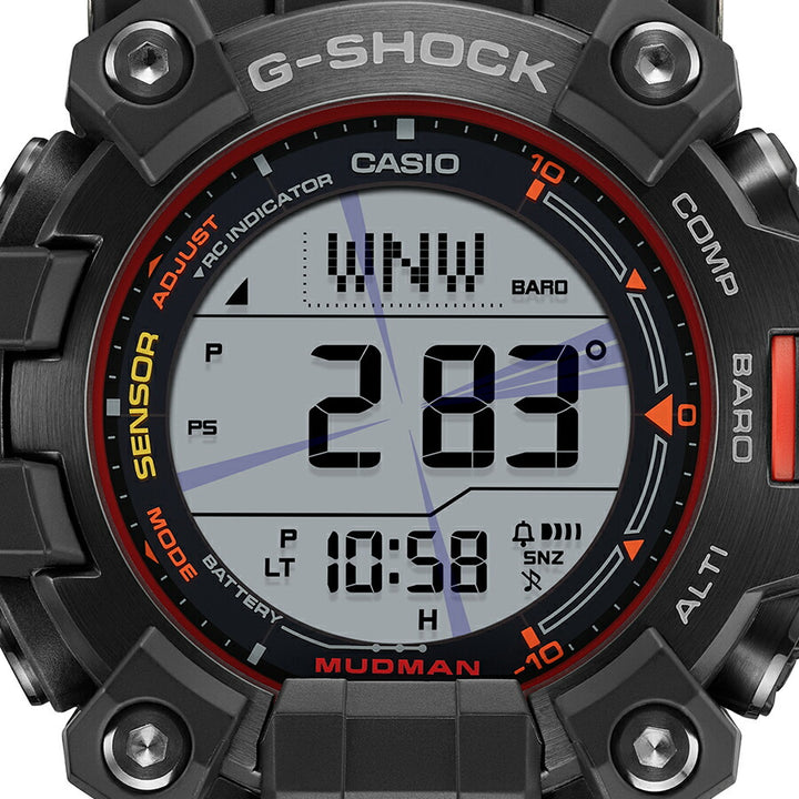 G-SHOCK マッドマン エマージェンシーカラー GW-9500MEC-1JF メンズ 腕時計 電波ソーラー デジタル トリプルセンサー 国内正規品 カシオ MASTER OF G