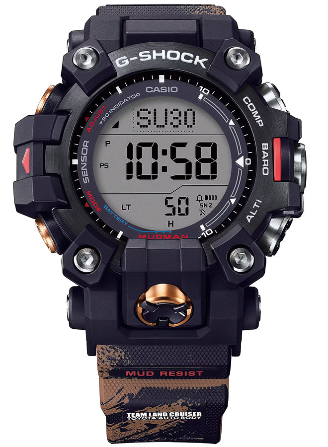 G-SHOCK マッドマン TEAM LAND CRUISER TOYOTA AUTO BODY コラボレーションモデル GW-9500TLC-1JR メンズ 腕時計 電波ソーラー デジタル 樹脂バンド 国内正規品 カシオ