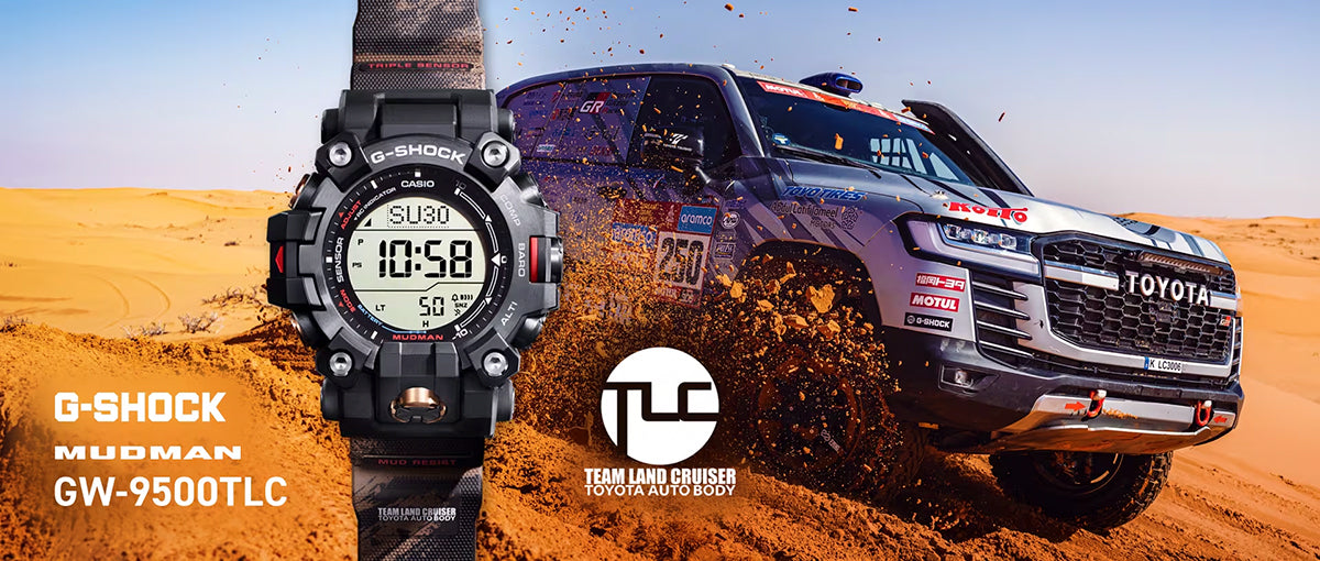 G-SHOCK マッドマン TEAM LAND CRUISER TOYOTA AUTO BODY コラボレーションモデル GW-9500TLC-1JR メンズ 電波ソーラー デジタル 樹脂バンド