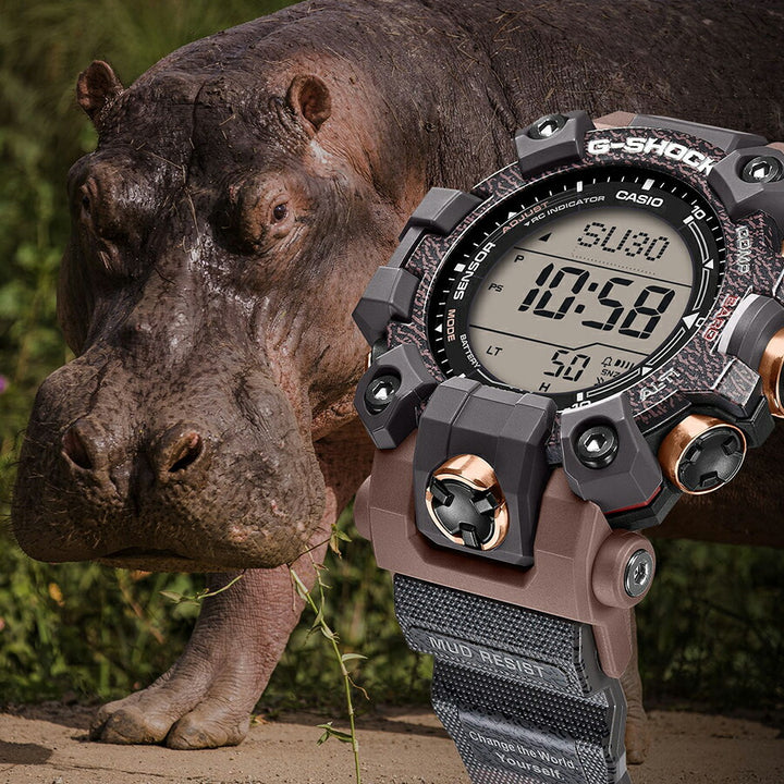 G-SHOCK マッドマン EARTHWATCH コラボレーションモデル 2025 カバ GW-9502KJ-8JR メンズ ソーラー 電波 デジタル