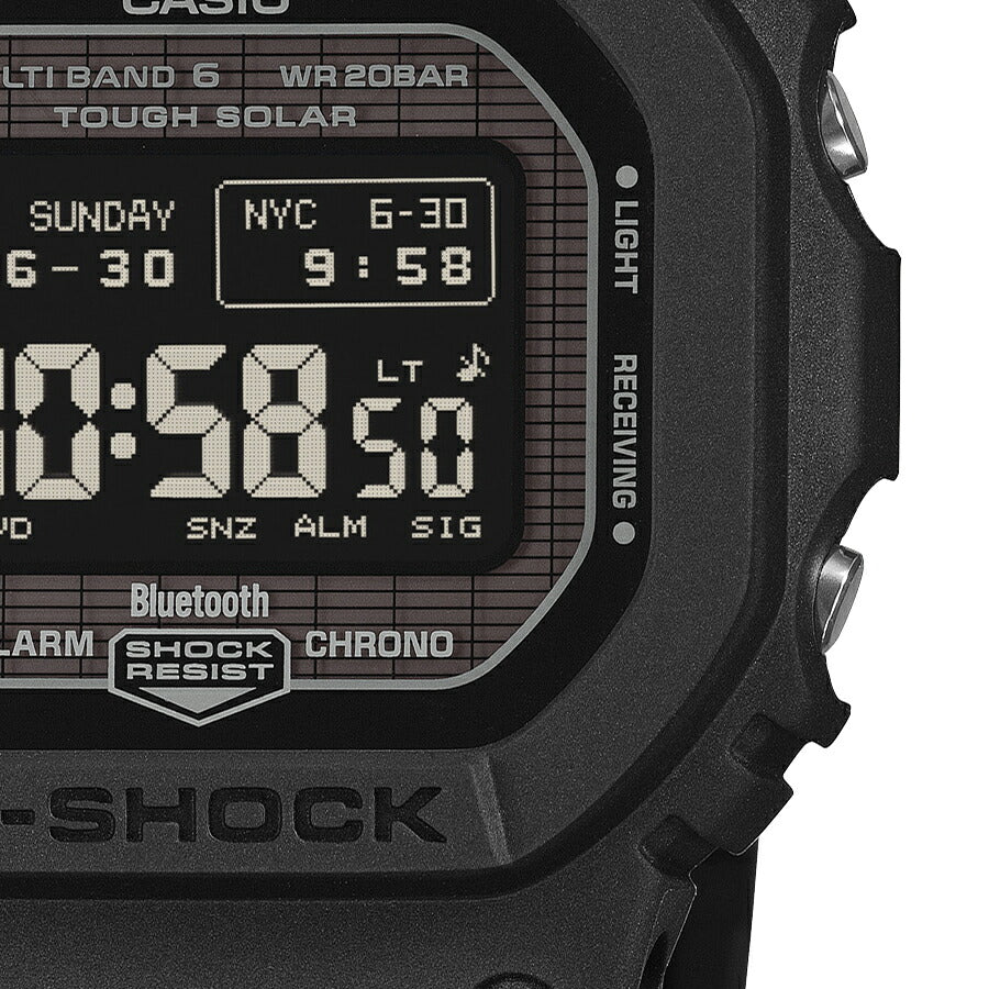 G-SHOCK 5600シリーズ MIP液晶モデル GW-BX5600-1A1JF メンズ 電波ソーラー Bluetooth デジタル スクエア 樹脂バンド 反転液晶