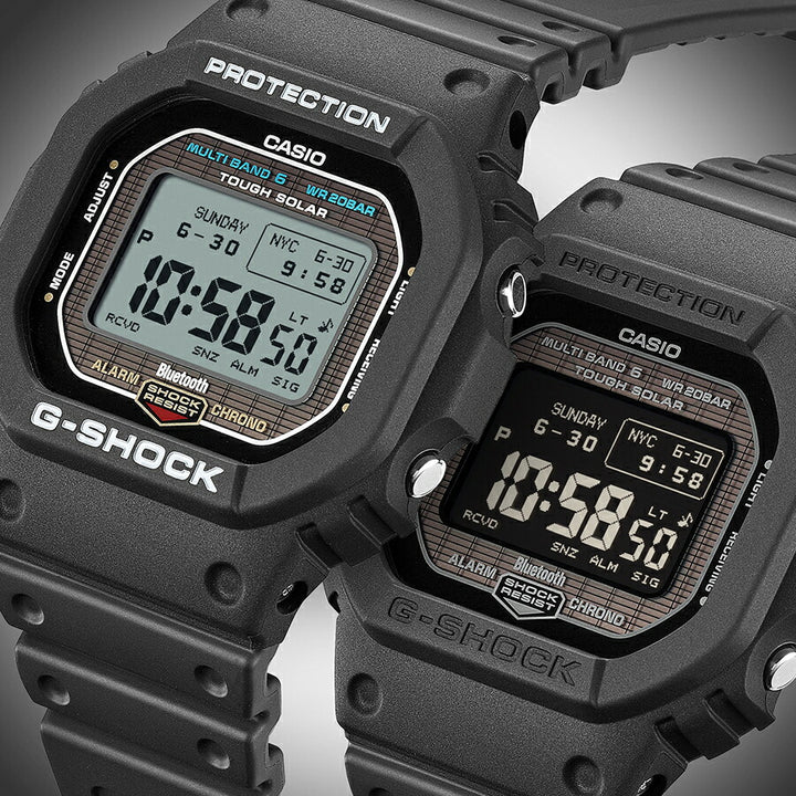 G-SHOCK 5600シリーズ MIP液晶モデル GW-BX5600-1JF メンズ 電波ソーラー Bluetooth デジタル スクエア 樹脂バンド