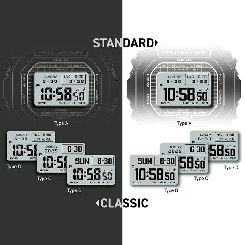 G-SHOCK 5600シリーズ MIP液晶モデル GW-BX5600-1JF メンズ 電波ソーラー Bluetooth デジタル スクエア 樹脂バンド