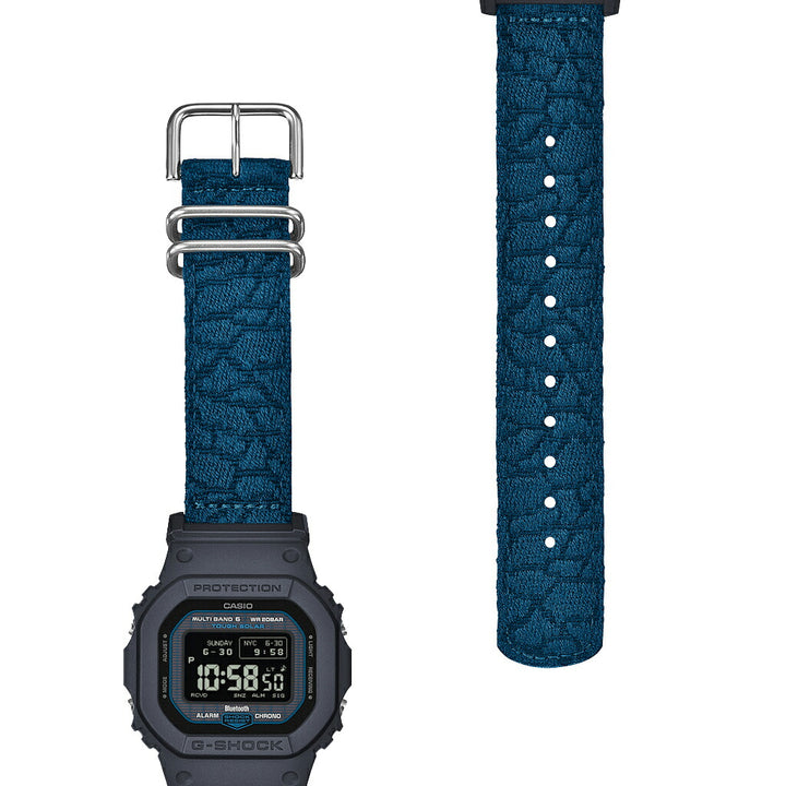 G-SHOCK 5600シリーズ 廃漁網リサイクル クロスバンド GW-BX5600CBG-2JR メンズ 電波ソーラー Bluetooth デジタル スクエア MIP液晶