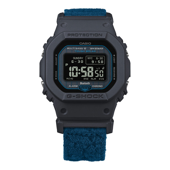 G-SHOCK 5600シリーズ 廃漁網リサイクル クロスバンド GW-BX5600CBG-2JR メンズ 電波ソーラー Bluetooth デジタル スクエア MIP液晶