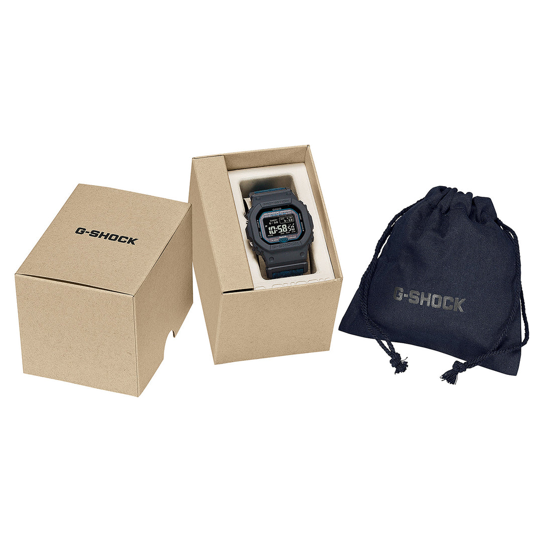 G-SHOCK 5600シリーズ 廃漁網リサイクル クロスバンド GW-BX5600CBG-2JR メンズ 電波ソーラー Bluetooth デジタル スクエア MIP液晶