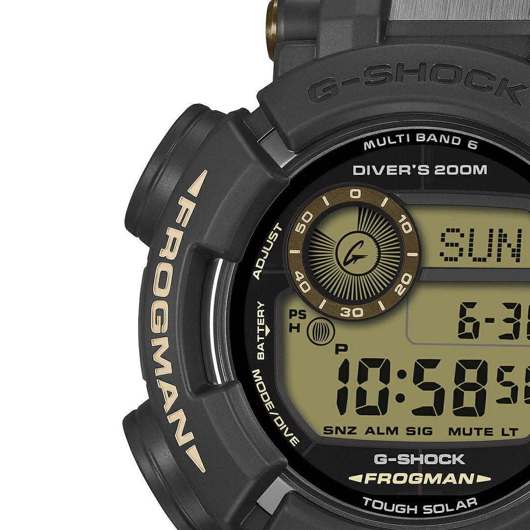 G-SHOCK フロッグマン タンカラーアクセント GWF-D1000BC-1JF メンズ 電波ソーラー デジタル コンポジットバンド ブラック 日本製